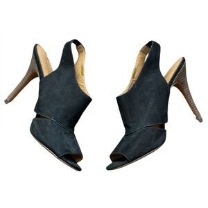 Coach Black Suede Heels